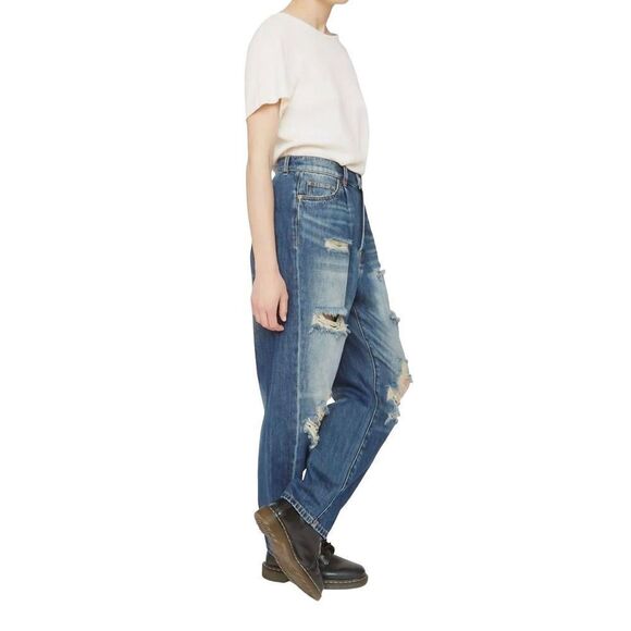 NWT SR vs. Sandrine Rose x Free People Paper Jean, NY82 Faded Denim, Wide Leg, s - Picture 4 of 9